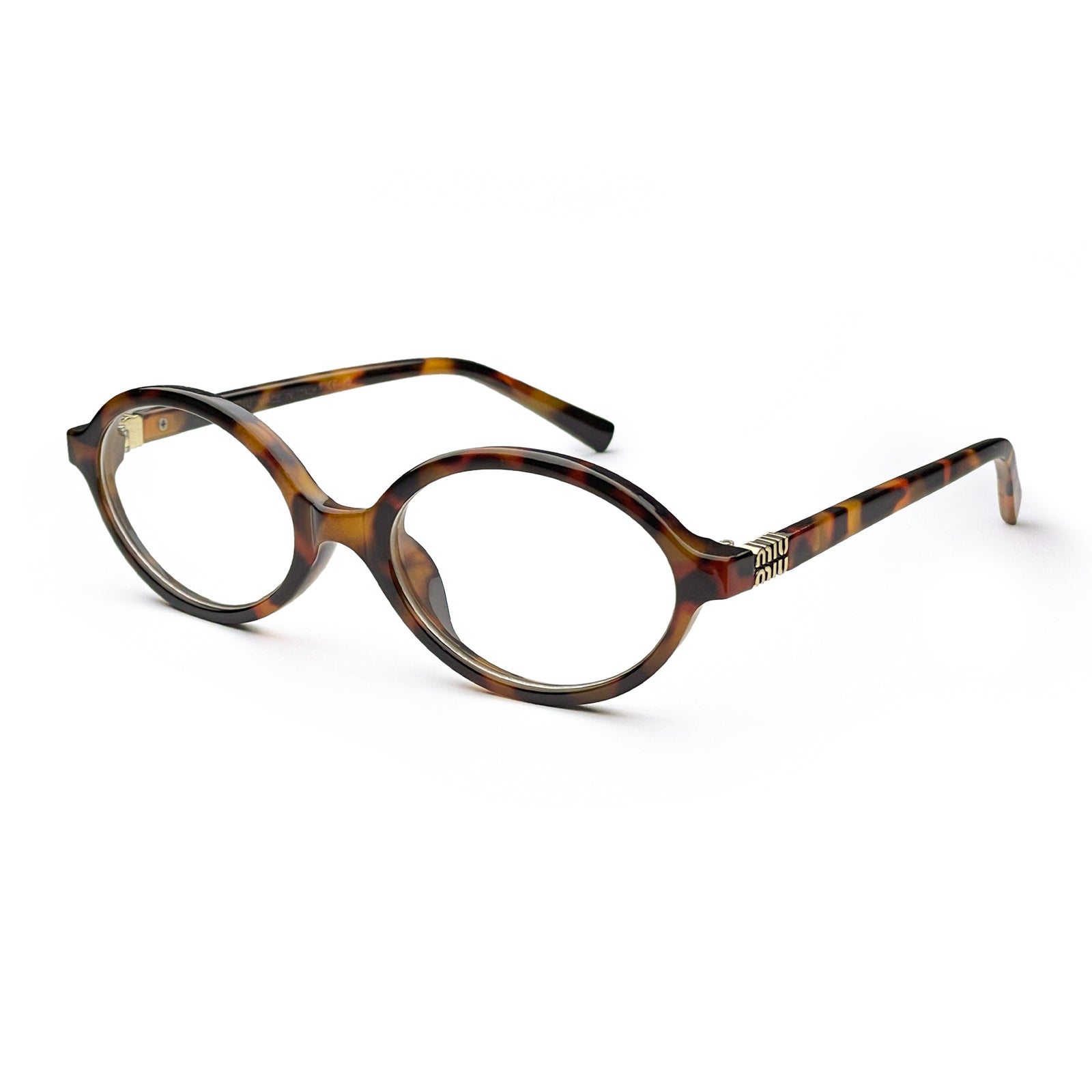 Miumiu -Classic Oval Optical Frame – Tortoise Brown