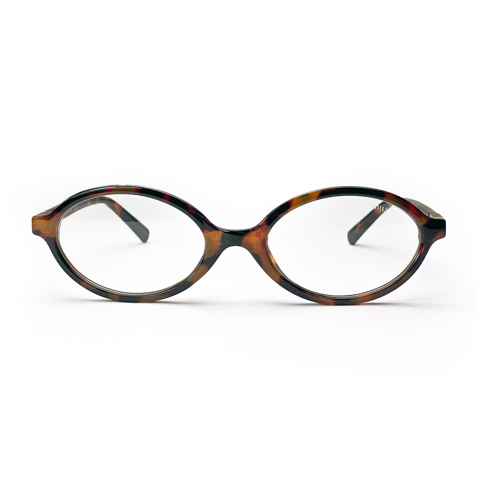 Miumiu -Classic Oval Optical Frame – Tortoise Brown